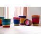 Candela profumata multicolore 12.5x12.5x15.5 cm Candela profumata multicolore 12.5x12.5x15.5 cm