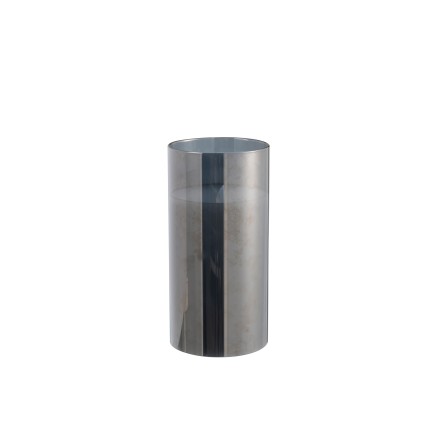 Lampada a LED in vetro grigio 10x10x20 cm