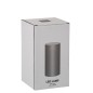 Lampe led en verre gris 10x10x20 cm Lampe led en verre gris 10x10x20 cm