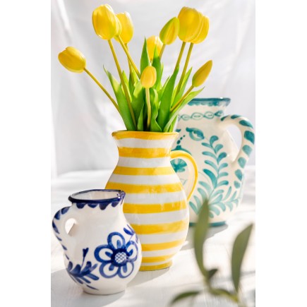 Carafe en céramique bleu clair 17x17x21 cm