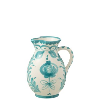 Caraffa in ceramica blu chiaro 17x17x21 cm