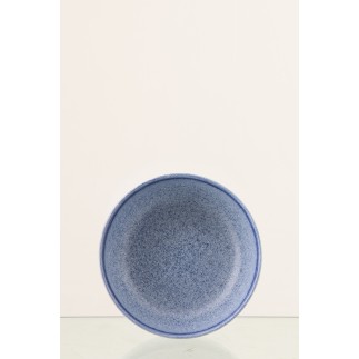 Piatto fondo in ceramica blu 20x20x5,2 cm