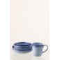 Prato fundo em cerâmica azul 20x20x5,2 cm Prato fundo em cerâmica azul 20x20x5,2 cm