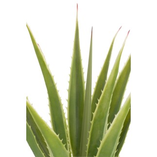 Agave artificial em vaso de poliéster verde 80x80x115 cm