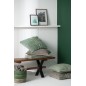 Coussin carré en coton vert 50x50x12 cm Coussin carré en coton vert 50x50x12 cm