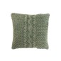Coussin carré en coton vert 50x50x12 cm Coussin carré en coton vert 50x50x12 cm