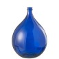 Vase dame jeanne en verre bleu foncé 40x40x56 cm