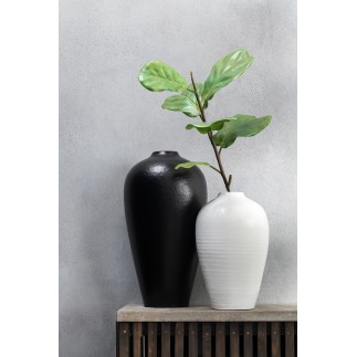 Vase en céramique blanc 22x22x35 cm