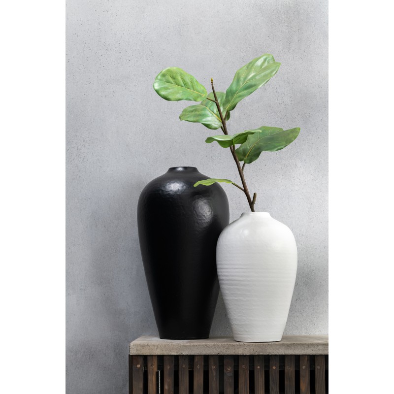 Vase en céramique blanc 22x22x35 cm Vase en céramique blanc 22x22x35 cm