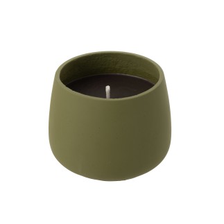 Bougie extérieure 45H en ciment vert 20.5x20.5x16 cm
