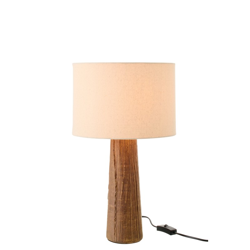 Lampe de table en céramique marron 35x35x43 cm Lampe de table en céramique marron 35x35x43 cm