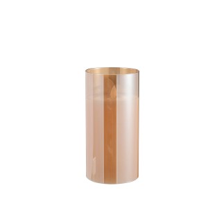 Lâmpada LED em vidro dourado 10x10x20 cm