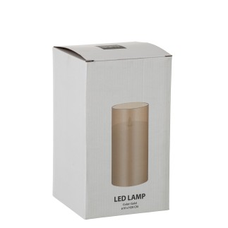 Lâmpada LED em vidro dourado 10x10x20 cm