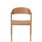 Chaise en bois marron 56.7*51.8*75.7 cm