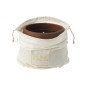 Candela da esterno 48H in ceramica marrone 20,5x20,5x16 cm Candela da esterno 48H in ceramica marrone 20,5x20,5x16 cm