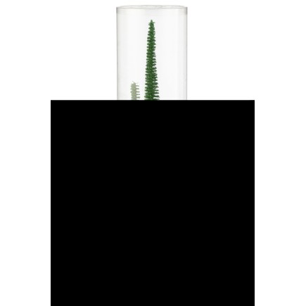Lote de 3 árboles de Navidad artificiales de plástico verde 10x10x41 cm