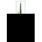 Lote de 3 árboles de Navidad artificiales de plástico verde 10x10x41 cm Lote de 3 árboles de Navidad artificiales de plástico verde 10x10x41 cm