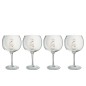 Confezione di 4 bicchieri da gin con scritta dorata 26x26x23 cm Confezione di 4 bicchieri da gin con scritta dorata 26x26x23 cm