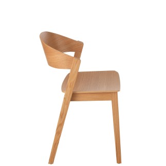 Chaise en bois marron 56.7*51.8*75.7 cm