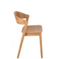 Chaise en bois marron 56.7*51.8*75.7 cm