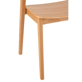 Chaise en bois marron 56.7*51.8*75.7 cm