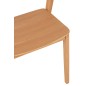 Chaise en bois marron 56.7*51.8*75.7 cm