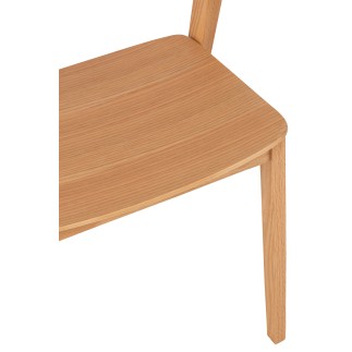 Chaise en bois marron 56.7*51.8*75.7 cm