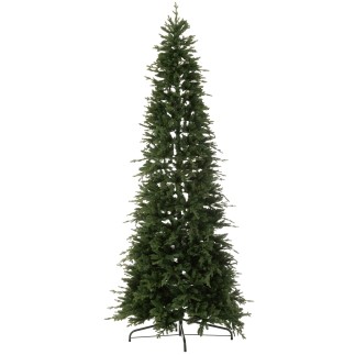 Albero di Natale artificiale 900 led in metallo verde H.320 cm