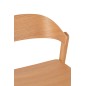 Chaise en bois marron 56.7*51.8*75.7 cm