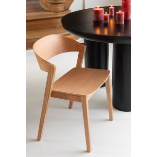 Chaise en bois marron 56.7*51.8*75.7 cm
