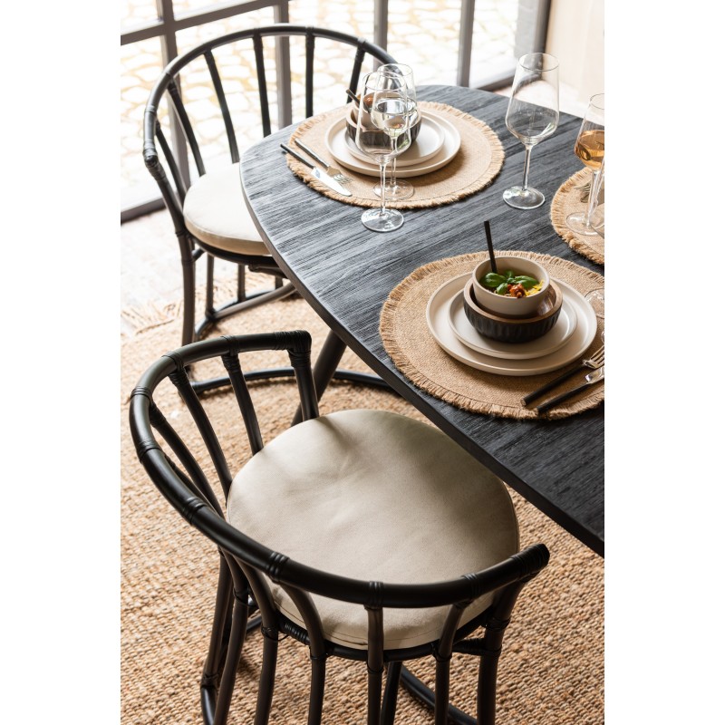 Set de table en jute naturelle 43x43x0.5 cm Set de table en jute naturelle 43x43x0.5 cm
