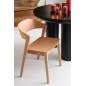 Chaise en bois marron 56.7*51.8*75.7 cm