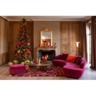 Árbol de Navidad artificial 900 led en metal verde H.320 cm