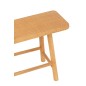 Banc en bois de sapin beige 92x30x45 cm