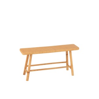 Banc en bois de sapin beige 92x30x45 cm