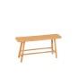 Banc en bois de sapin beige 92x30x45 cm