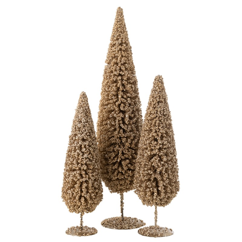 Sapin de Noël en plastique champagne 14x14x54 cm Sapin de Noël en plastique champagne 14x14x54 cm