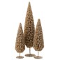 Árbol de Navidad de plástico champán 14x14x54 cm Árbol de Navidad de plástico champán 14x14x54 cm