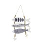 Sospensione decorativa a forma di pesce in legno blu 32,5x2x53 cm Sospensione decorativa a forma di pesce in legno blu 32,5x2x53 cm
