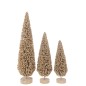Árbol de Navidad de plástico champán 14x14x54 cm Árbol de Navidad de plástico champán 14x14x54 cm