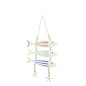 Suspension de poissons en bois multicolore 24x2x50 cm