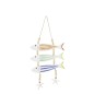 Suspension de poissons en bois multicolore 24x2x50 cm