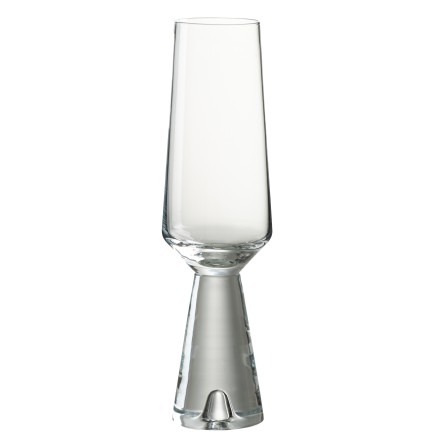 Flute transparent 6x6x21 cm