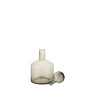 Bouteille avec bouchon en verre gris 22x22x40.5 cm Bouteille avec bouchon en verre gris 22x22x40.5 cm