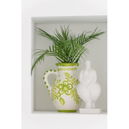 Carafe en céramique verte 17x17x21 cm