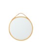 Miroir mural rond avec encadrement beige 39x44x2 cm Miroir mural rond avec encadrement beige 39x44x2 cm