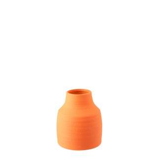 Vaso de cerâmica laranja 20x20x23 cm