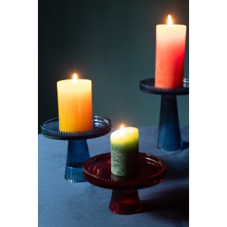 Vela cilíndrica 110H ocre 10x10x15 cm