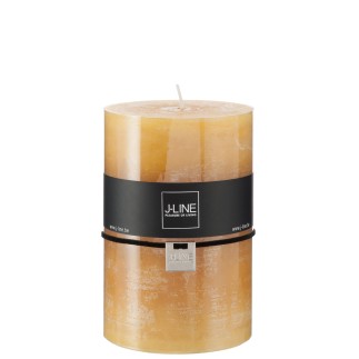 Candela cilindrica 110H ocra 10x10x15 cm