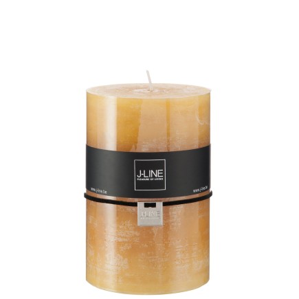 Candela cilindrica 110H ocra 10x10x15 cm